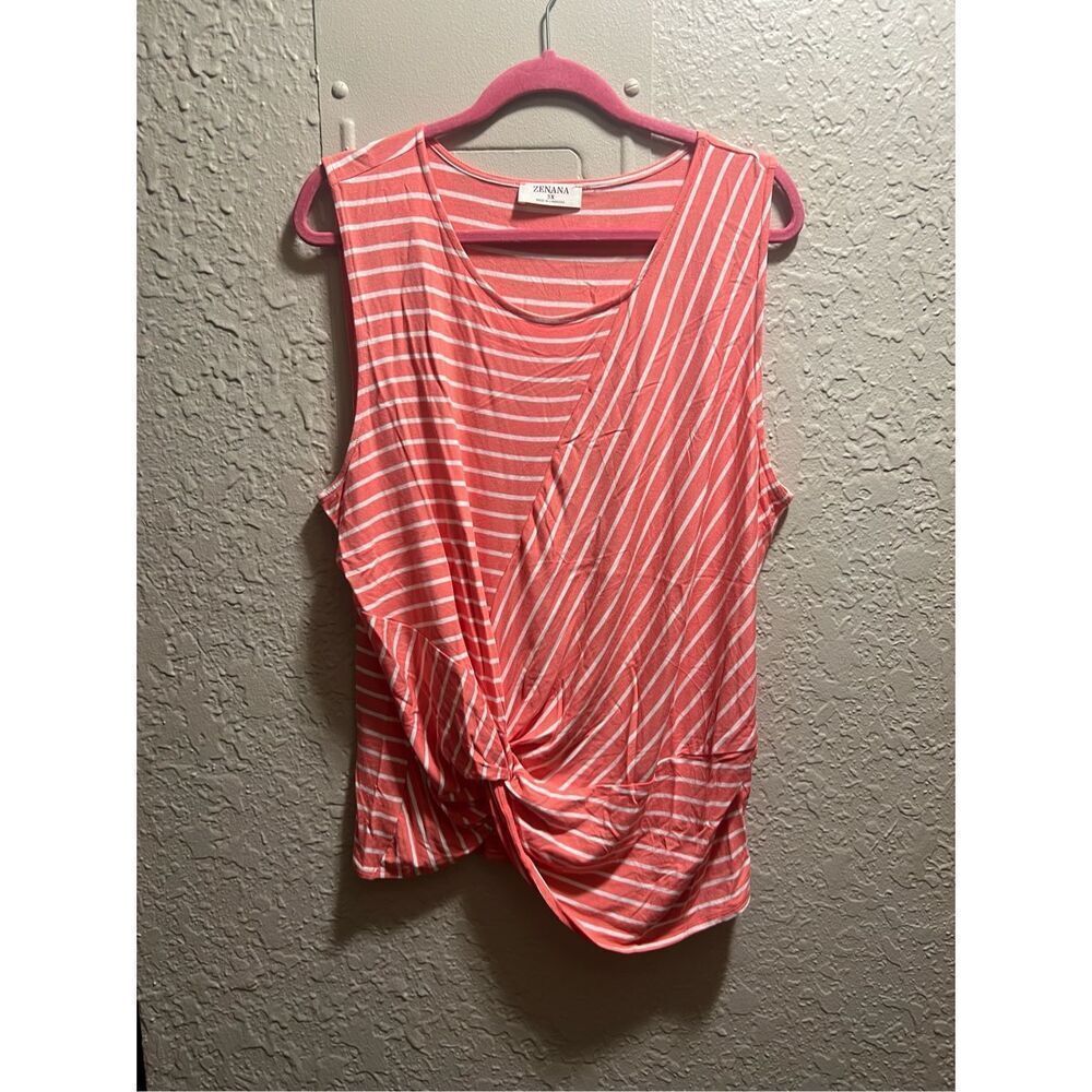 Zenana Striped Tank Top Woman’s Size 3X